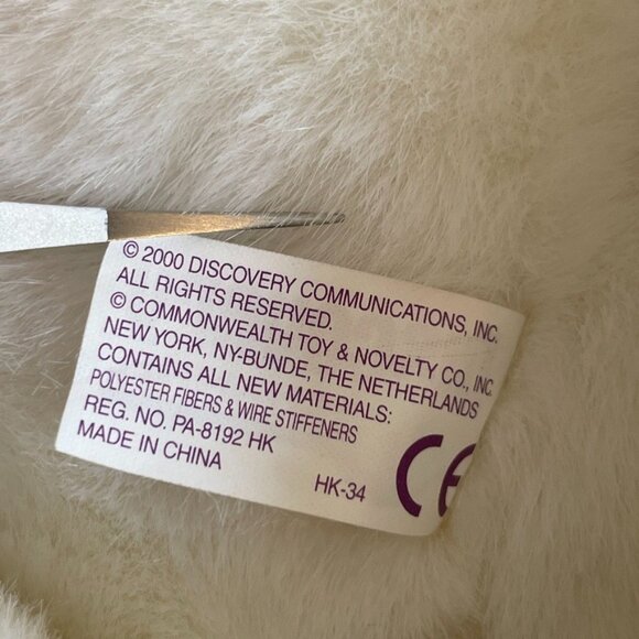 Snowy Owl Plush White Yellow Eyes Standing 15” Plushie (2000) Discovery Channel - Picture 10 of 11